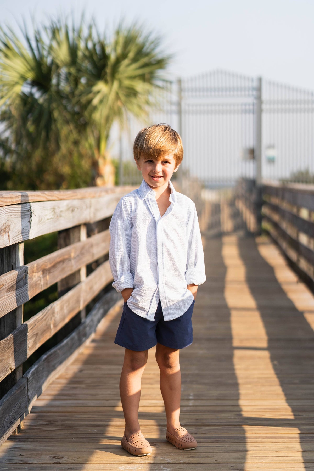 Carter Oxford Shirt - Seaside White Plaid
