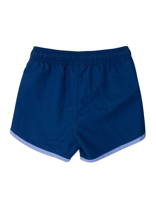 RuggedButts - Boys Navy Dolphin Hem Swim Trunks