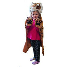 Load image into Gallery viewer, Birchwood Trading - Huggable Dress-Up Animal Disguise Blankets!: Tiger
