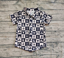 Load image into Gallery viewer, Western Checkerboard Button Up &amp; Romper-TwoCan/Wellington

