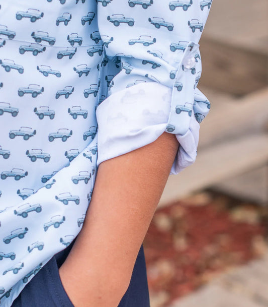 Scout LS Shirt-Blue Quail
