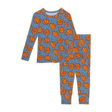 Classic 2pc Slam Dunk pajama set in soft bamboo viscose by Posh Peanut