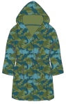 Andy & Evan, Dino Camo Jersey Knit Robe-Olive & Teal