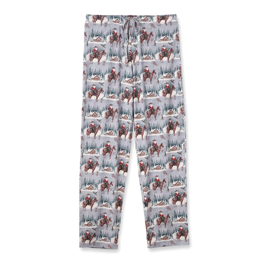 Adult Cowboy Christmas Bamboo Pajama Pants
