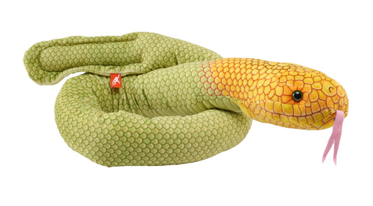 Sea Snake Olive Stuffed Animal, 54-inch plush by Wild Republic