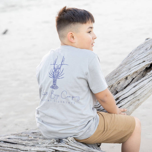 Key West Lobster Short Sleeve Tee Grey