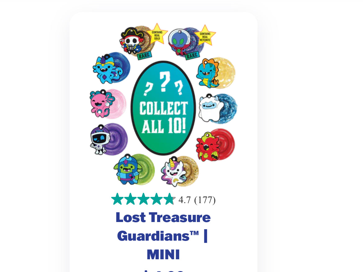 Crazy Aaron's MINI Lost Treasure Guardians thinking putty in compact format