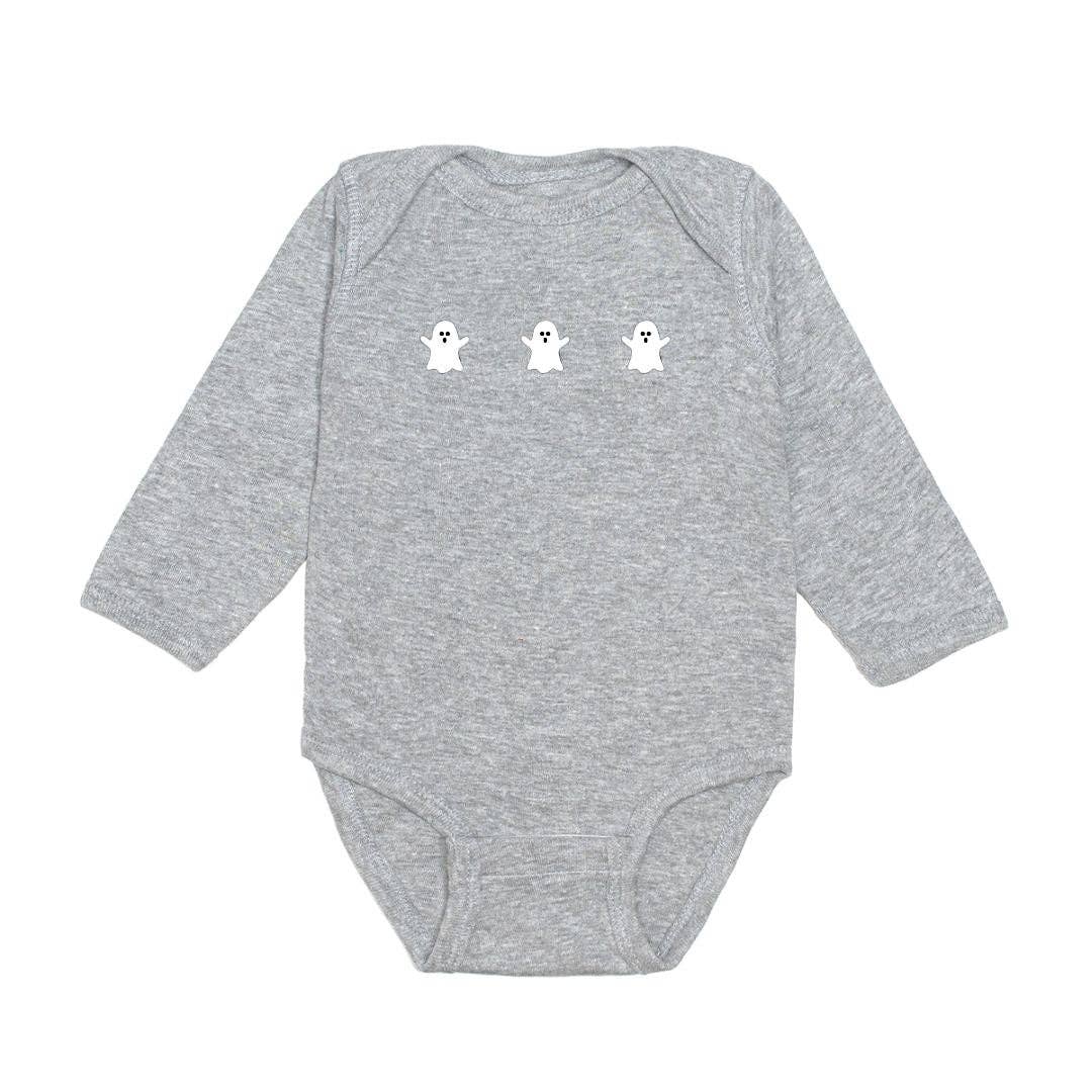 Ghost Halloween Long Sleeve Bodysuit - Baby