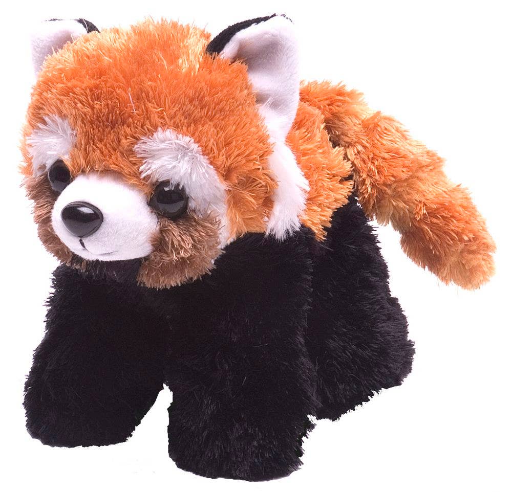 Hug'Ems-Mini red panda plush toy, 7 inches, by Wild Republic