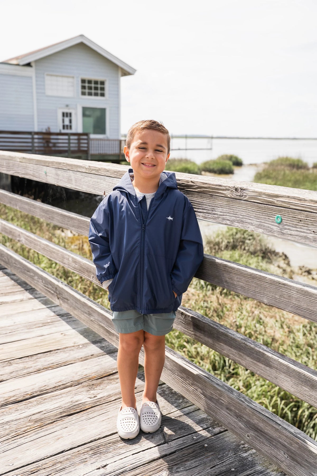 Navy Rain Jacket