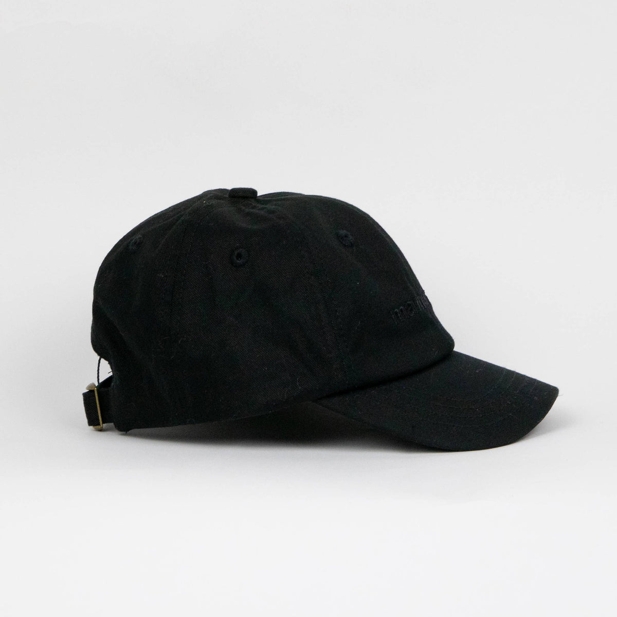 Mama's Boy Embroidery Dad Cap - Black: Infant and Toddler