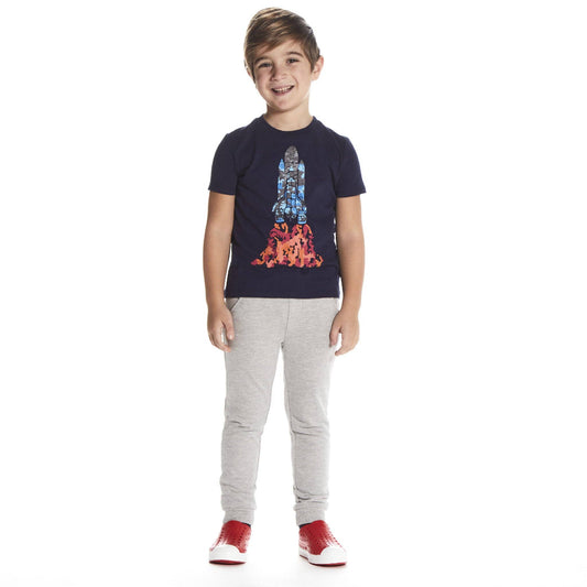 Camo Rocket Graphic T-Shirt
