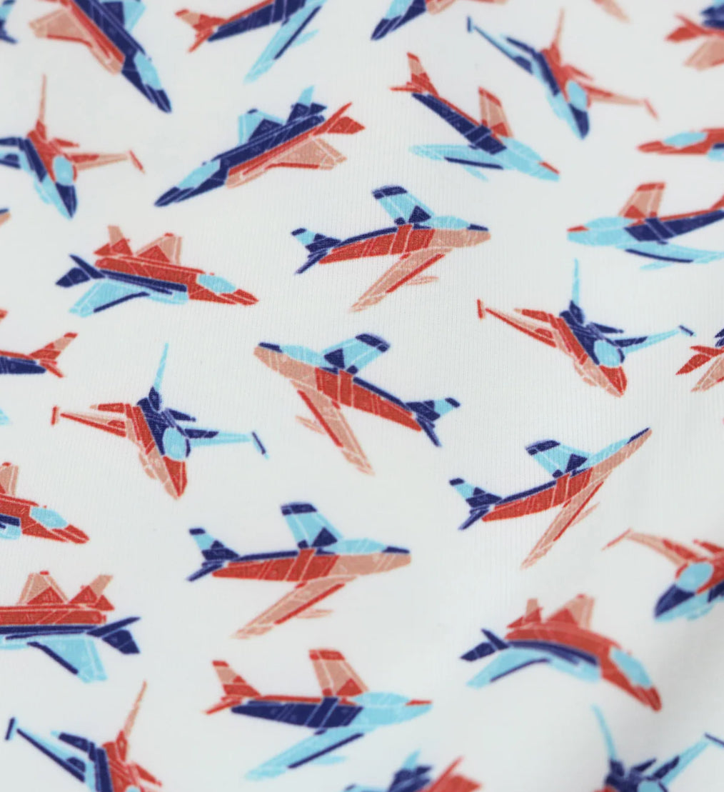 Jets Polo SS Shirt-Blue Quail