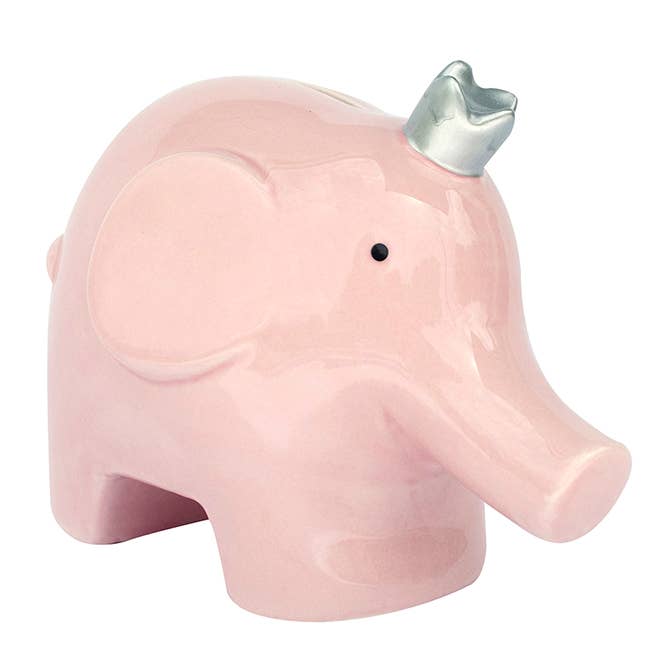 Elephant Ceramic Bank: Blue