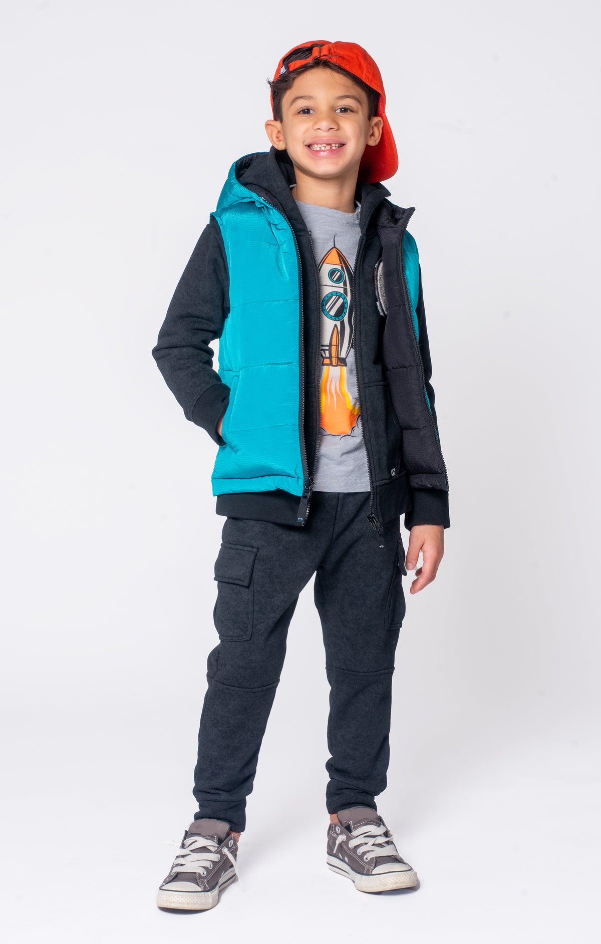 Blast Off Long Sleeved Tee - Light Grey - Appaman