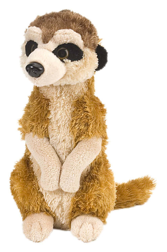 CK-Mini Meerkat 8-inch stuffed animal by Wild Republic, beige and cream plush