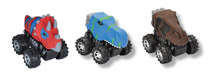 Motor Headz Mini Dinosaur Set by Wild Republic—five detailed prehistoric dinosaur figurines