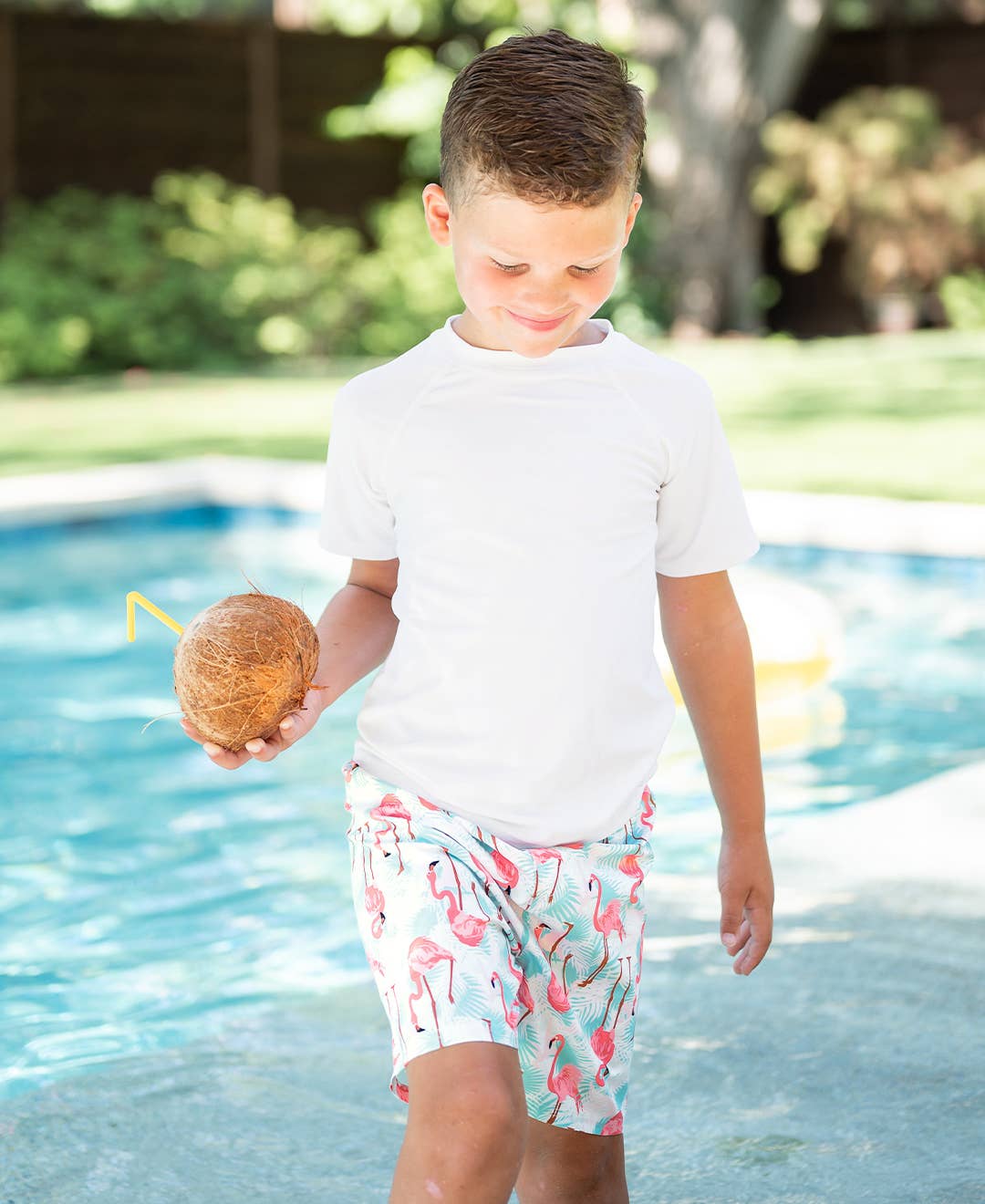 RuggedButts - Flamingo Swim Trunks