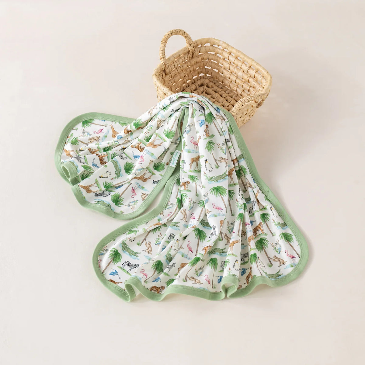 Go Wild Organic Cotton Swaddle Blanket