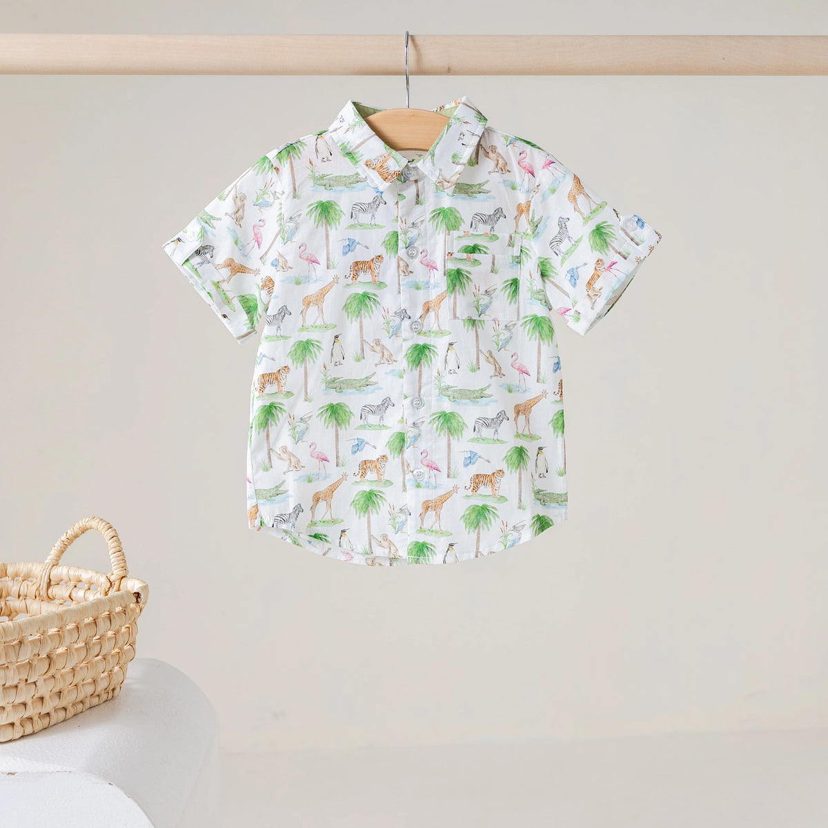 Go Wild Short Sleeve Collared Shirt