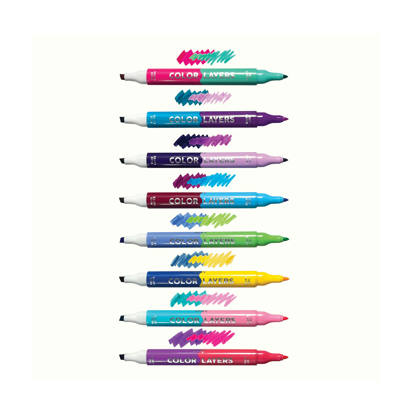 Color Layers Double Ended Layering Markers-OOLY