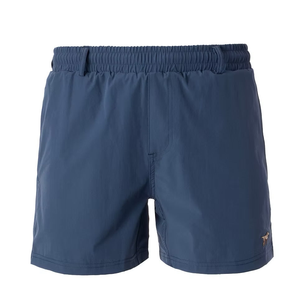 Fieldstone Rambler Shorts in Navy with four-way stretch fabric