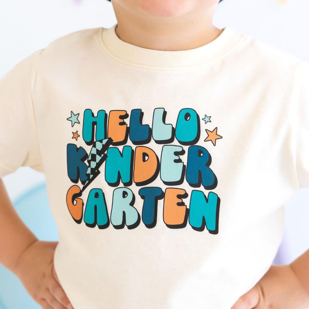 Hello Kindergarten! SS T-Shirt-Natural, Sweet Wink