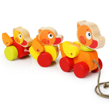 Load image into Gallery viewer, Toysmith - Cubika Wooden Walk-A-Long Traveling Ducks
