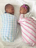 Swaddle Blanket: Grey Gingham