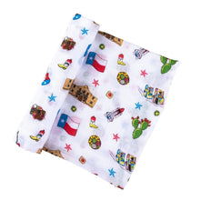 Load image into Gallery viewer, Little Hometown - Texas Baby Swaddle Blanket (Unisex)

