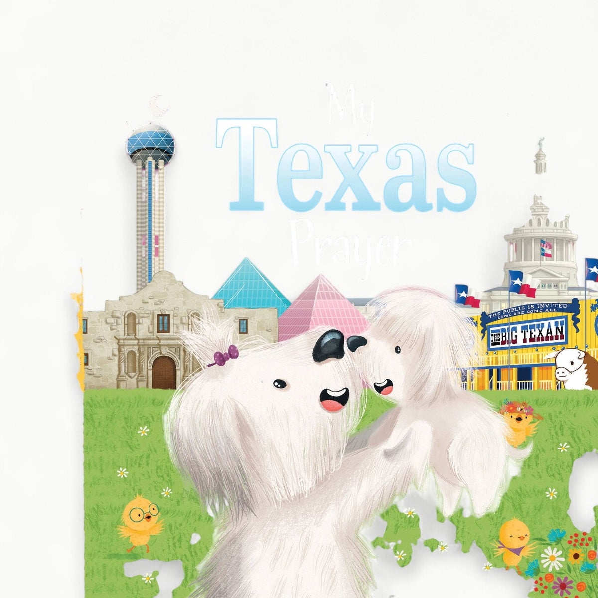 My Texas Prayer board book by Sourcebooks featuring warm illustrations and Texas landmarks