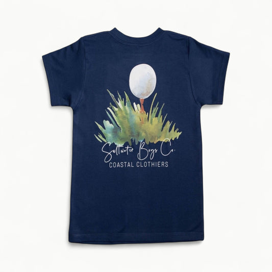 Sea Island Golf short sleeved tee in 100% cotton by Saltwater Boys
