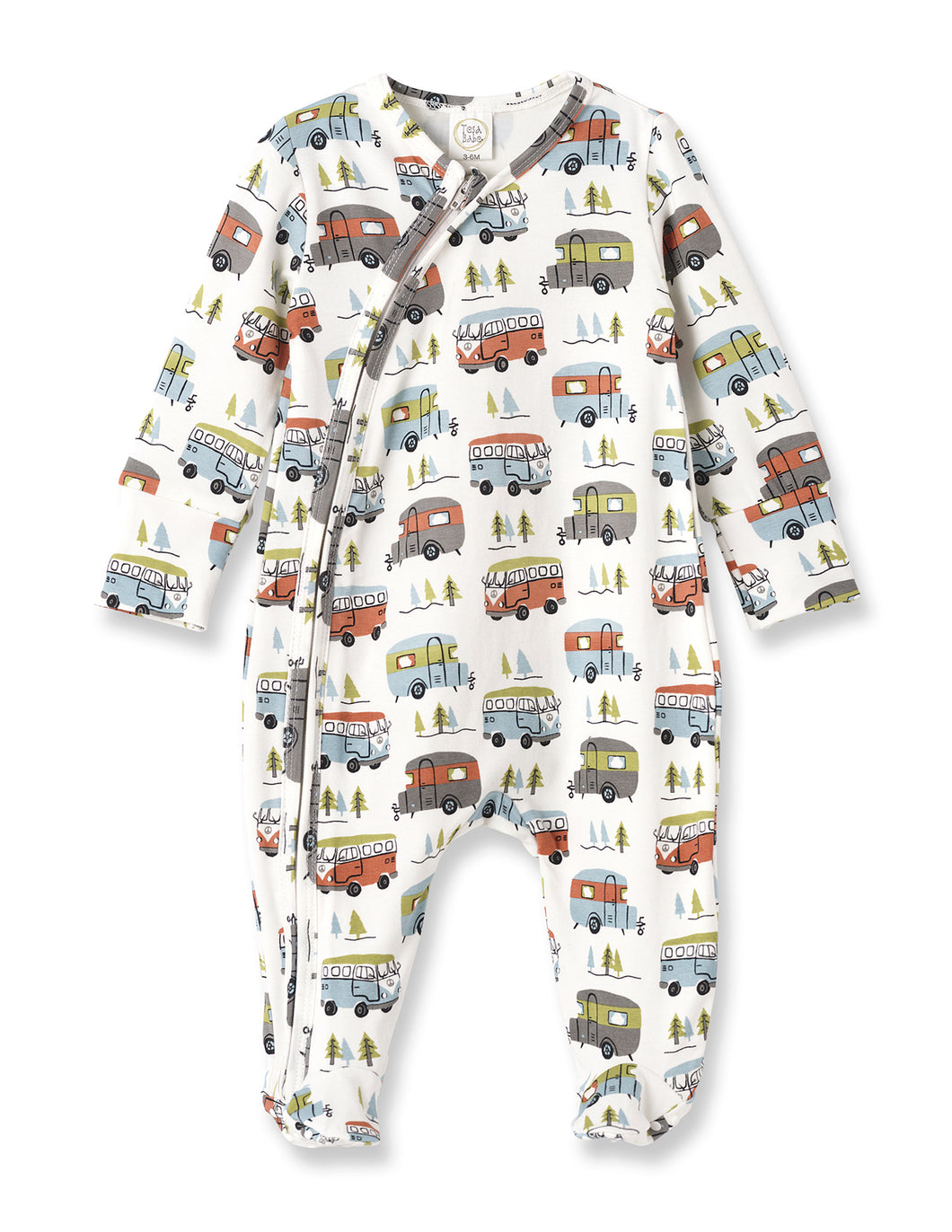 Tesa Babe, Happy Camper Zipper Romper