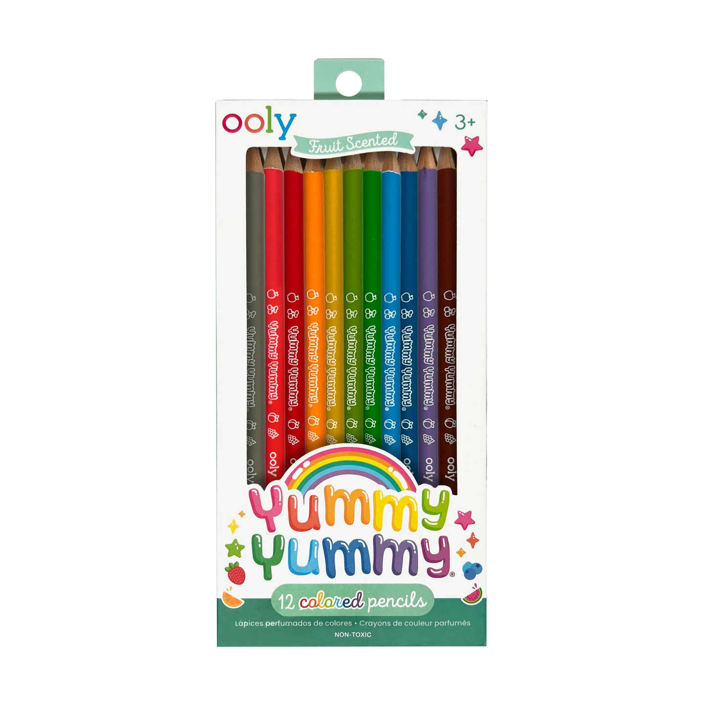 Ooly Yummy Colored Scented Pencils set of 12 pre-sharpened pencils with fruity scents
