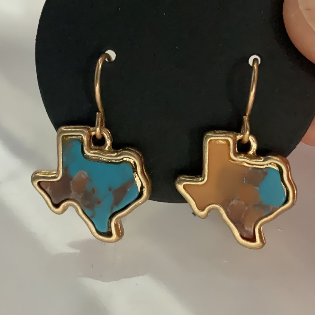 Texas dangle earrings