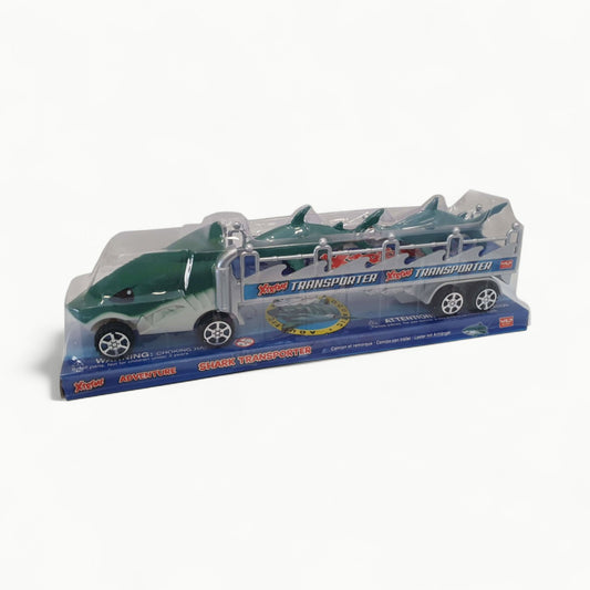 Wild Republic Transport Shark set with truck and two shark figures for imaginative play