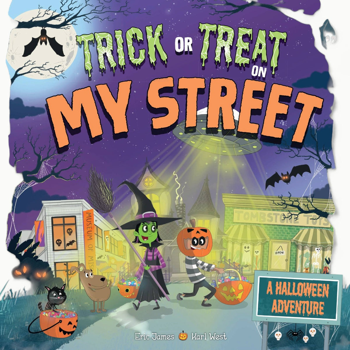 Trick Or Treat On My Street children's picture book cover by Sourcebooks