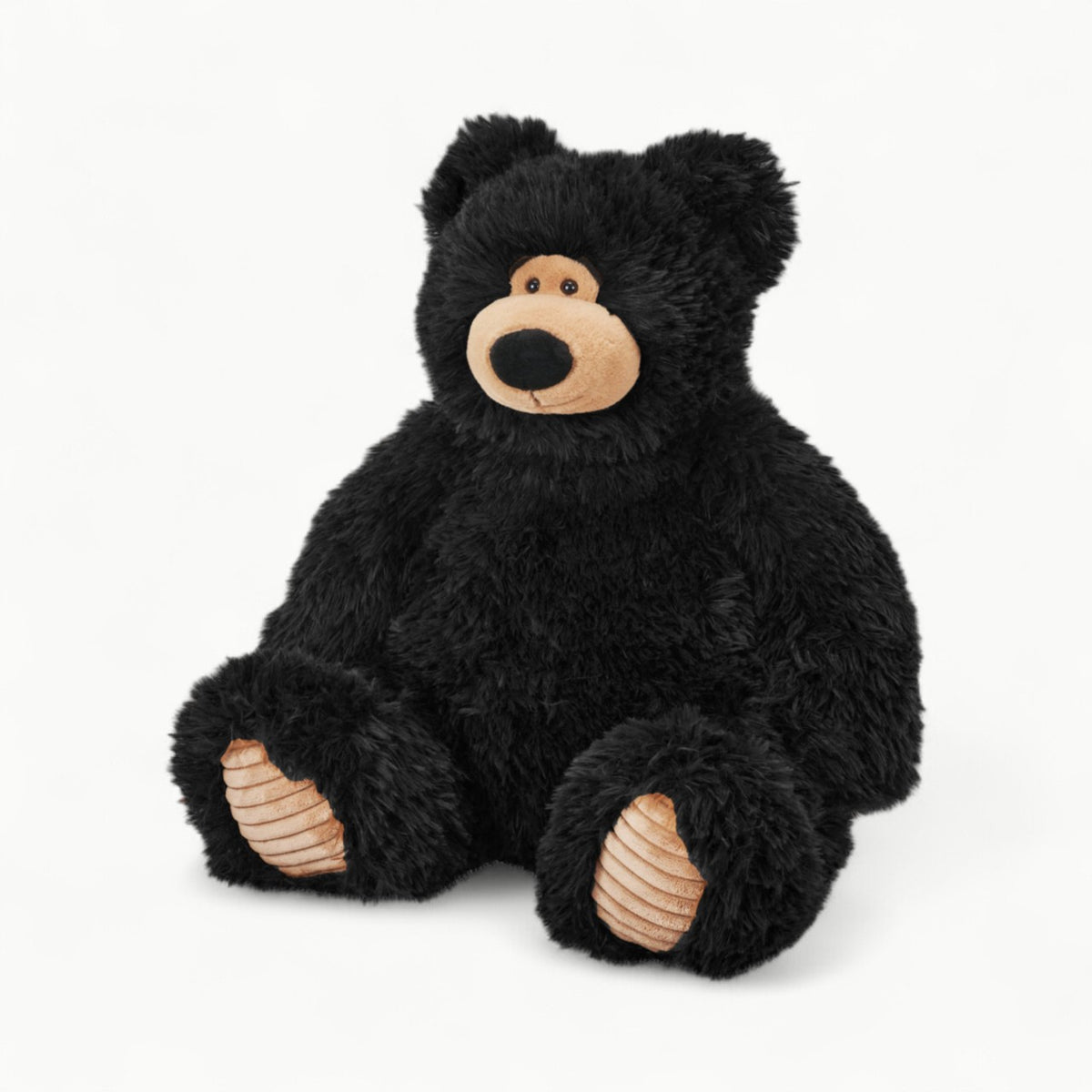 Snuggleluvs Black Bear 15-inch weighted stuffed animal with soft fur