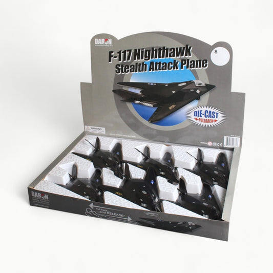 F-117 Nighthawk die-cast pullback fighter plane by Daron Worldwide Trading