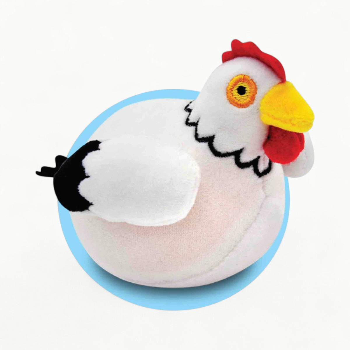 Streamline Sophia Lor Hen Jumbo PBJ activity toy in cream, scaled-up design for portable play