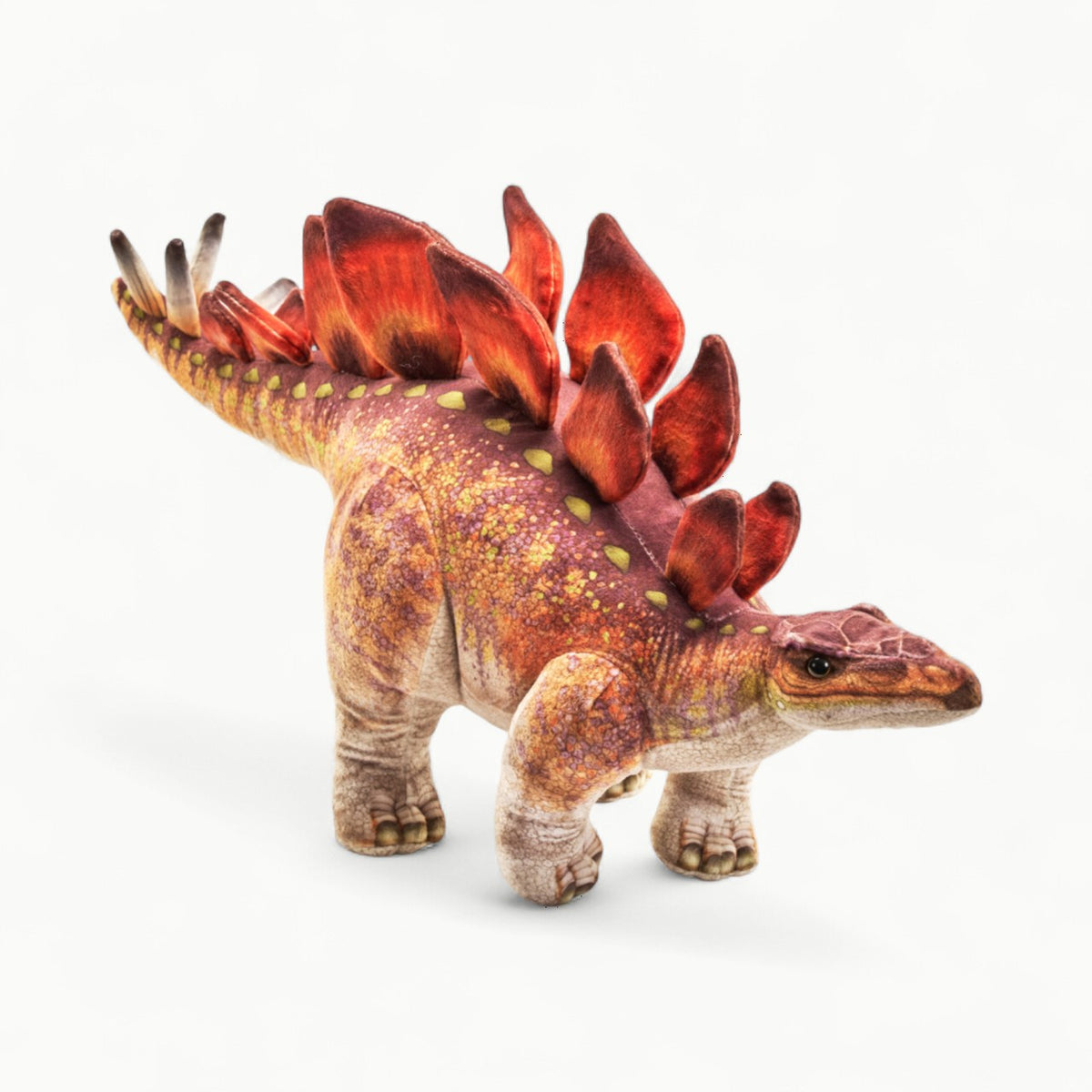 Wild Republic Artist-Dino Stegosaurus 15-inch plush stuffed animal with detailed plated back