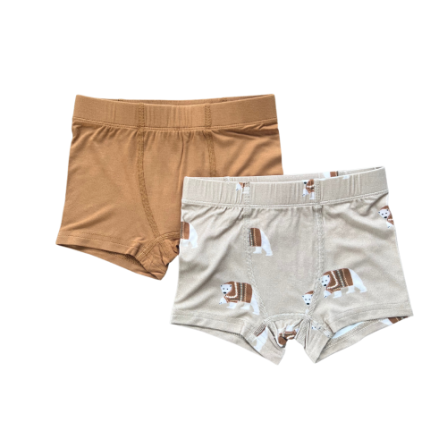 Baby Sprouts, Boxer Set-Toffee Polar Bear