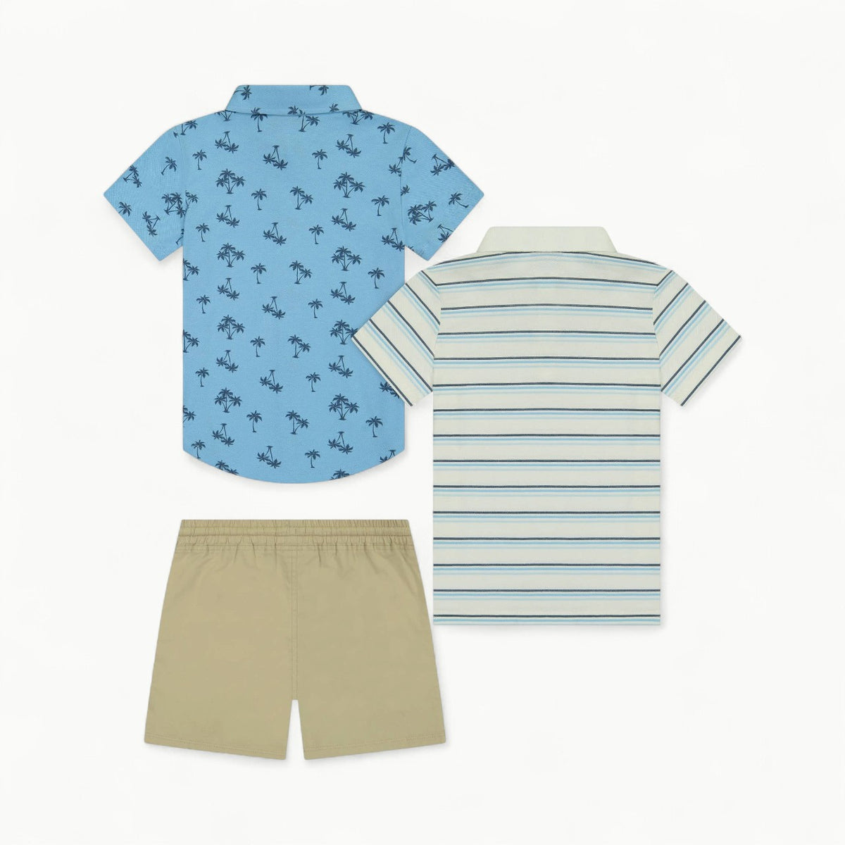 Boys 3-Piece Button-down Set - Blue