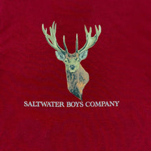 Load image into Gallery viewer, Saltwater Boys Company - Boys Deer Head Graphic Tee LS-Maroon
