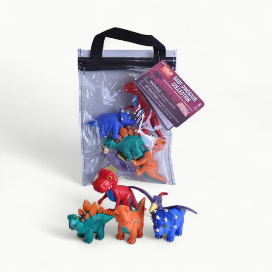 Wild Republic Polybag-Zip Dinosaur Baby 11-inch soft activity toy figure