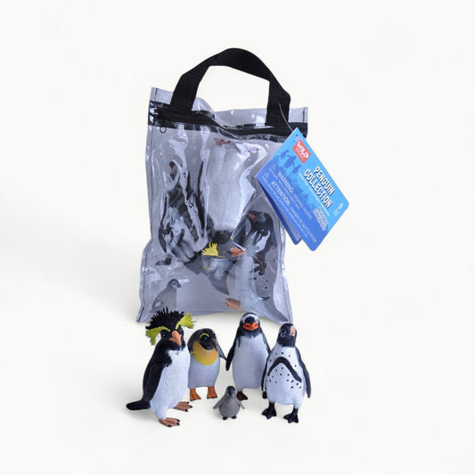 Wild Republic Polybag Zip Penguin 11" activity toy, soft penguin figure for imaginative play