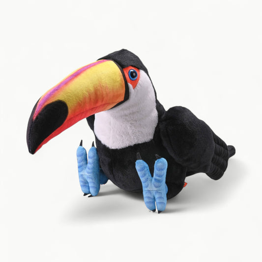Artist Toucan 15-inch plush stuffed animal by Wild Republic with realistic feather detail