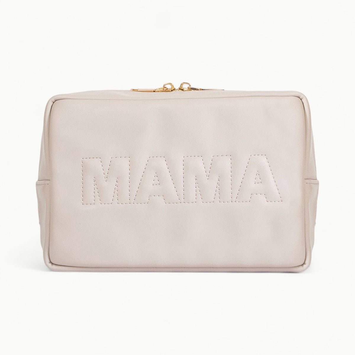 MAMA Vegan Travel Bag in ivory by LĒ·LĀ·LŌ, compact travel organizer for family essentials