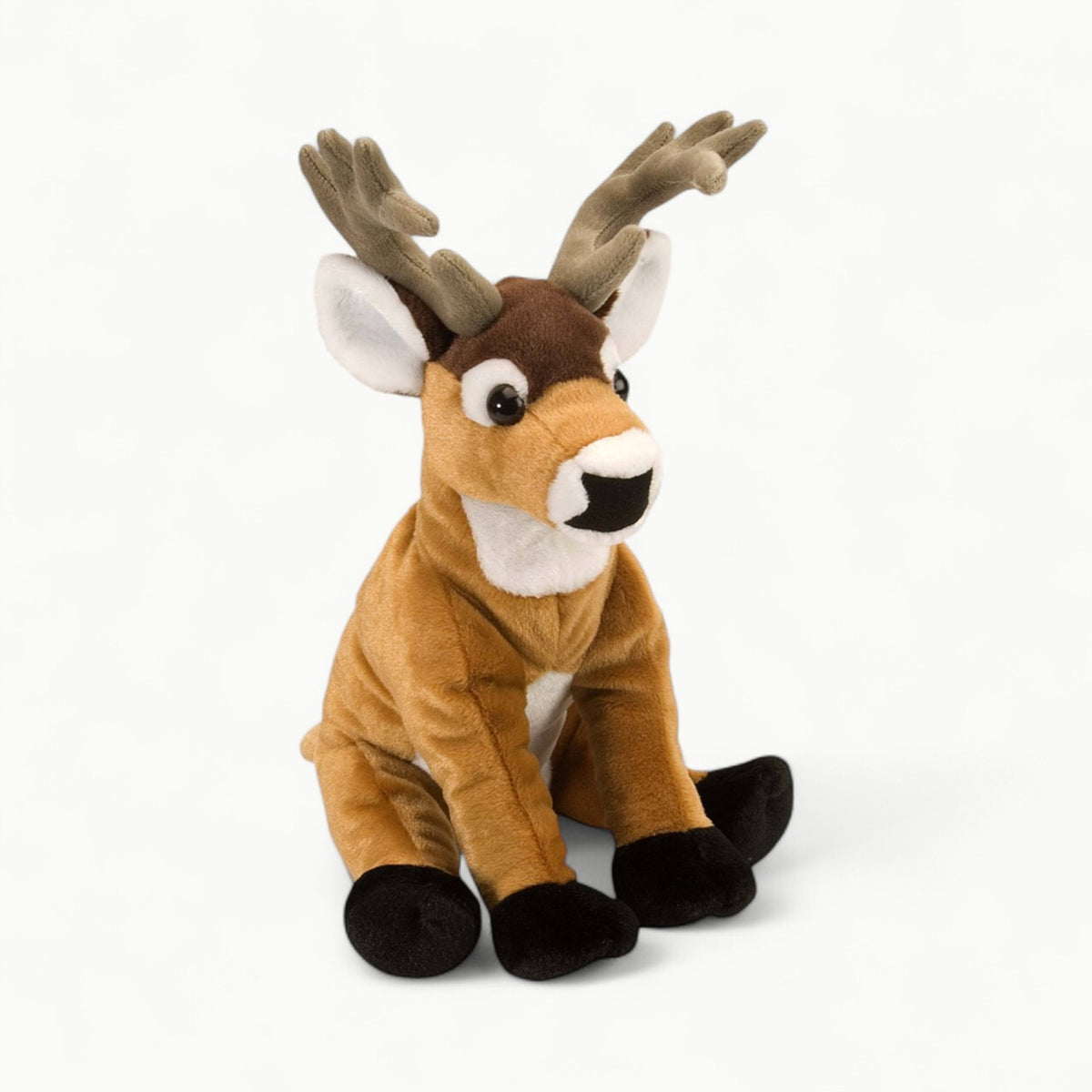 CK White Tail Buck 12-inch plush stuffed animal by Wild Republic, featuring detailed forest-inspired design