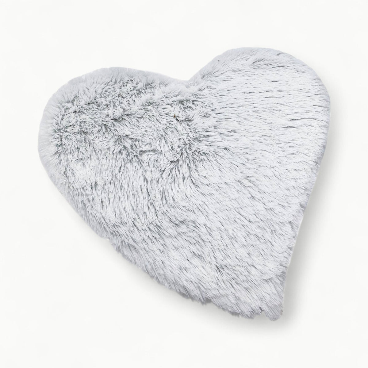 Marshmallow Gray Warmies Heart Heat Pad, 11x11 inches, microwavable with French lavender scent